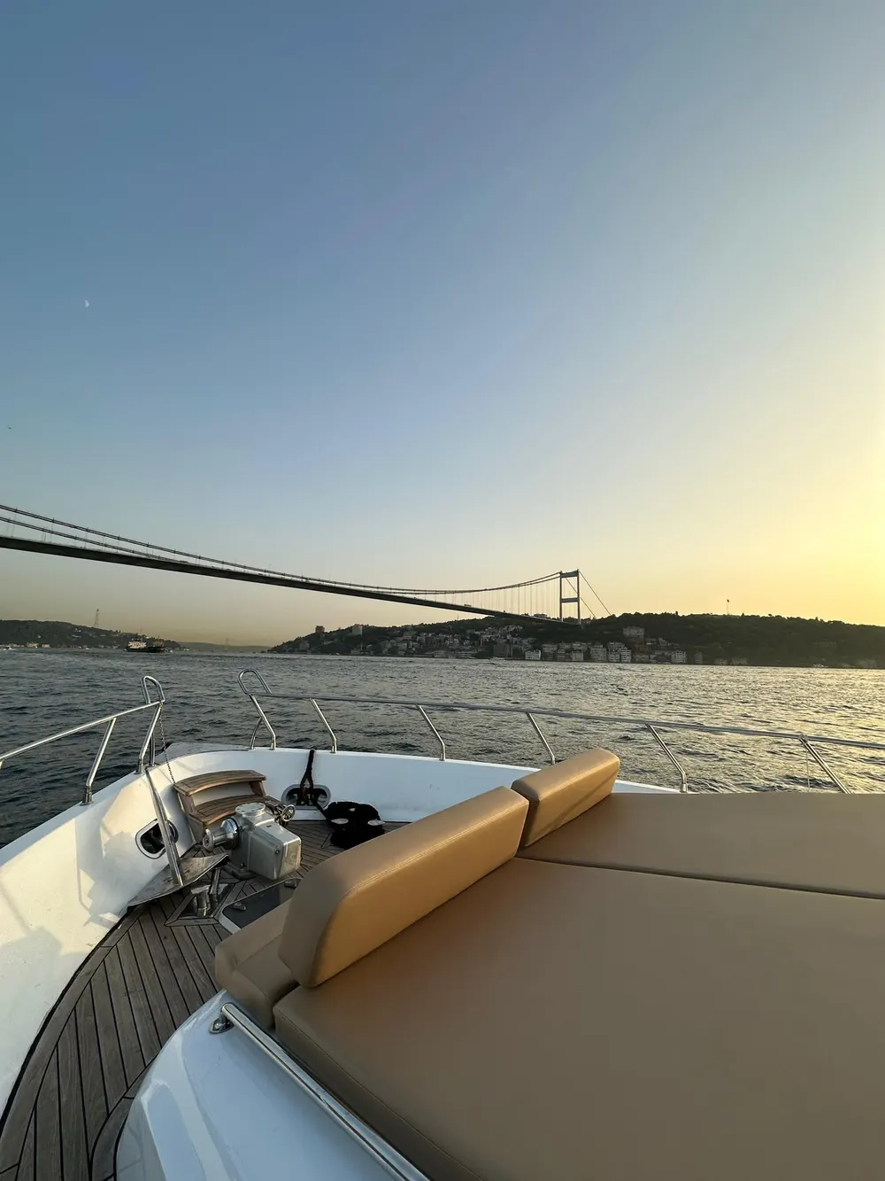 Pruvadan Boğaz Köprüsü manzarası
